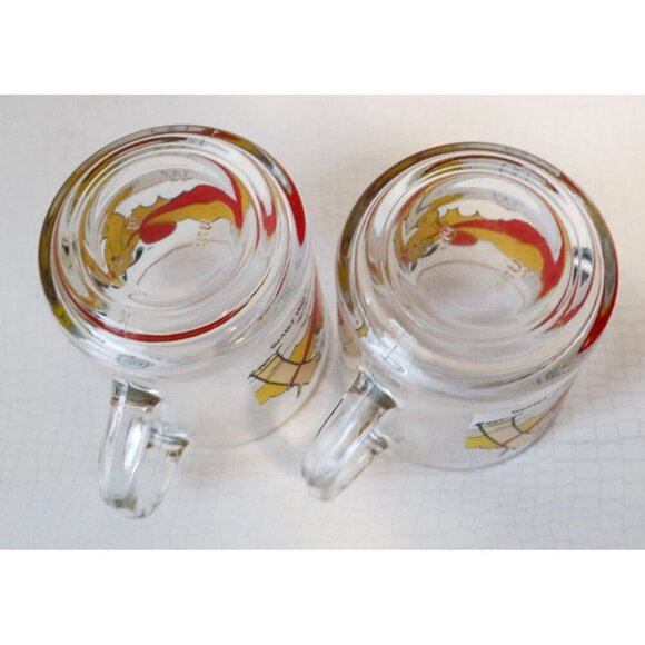 2 Vintage Garfield McDonald's Collector Series Clear Glass Handled Mugs - Picture 6 of 6